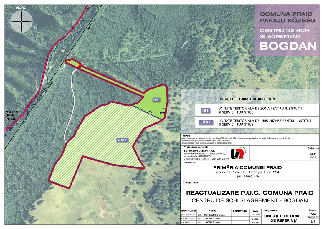 Bogdán sí- és szabadidőközpont – U6 – Területi referenciaegységek (UTR)